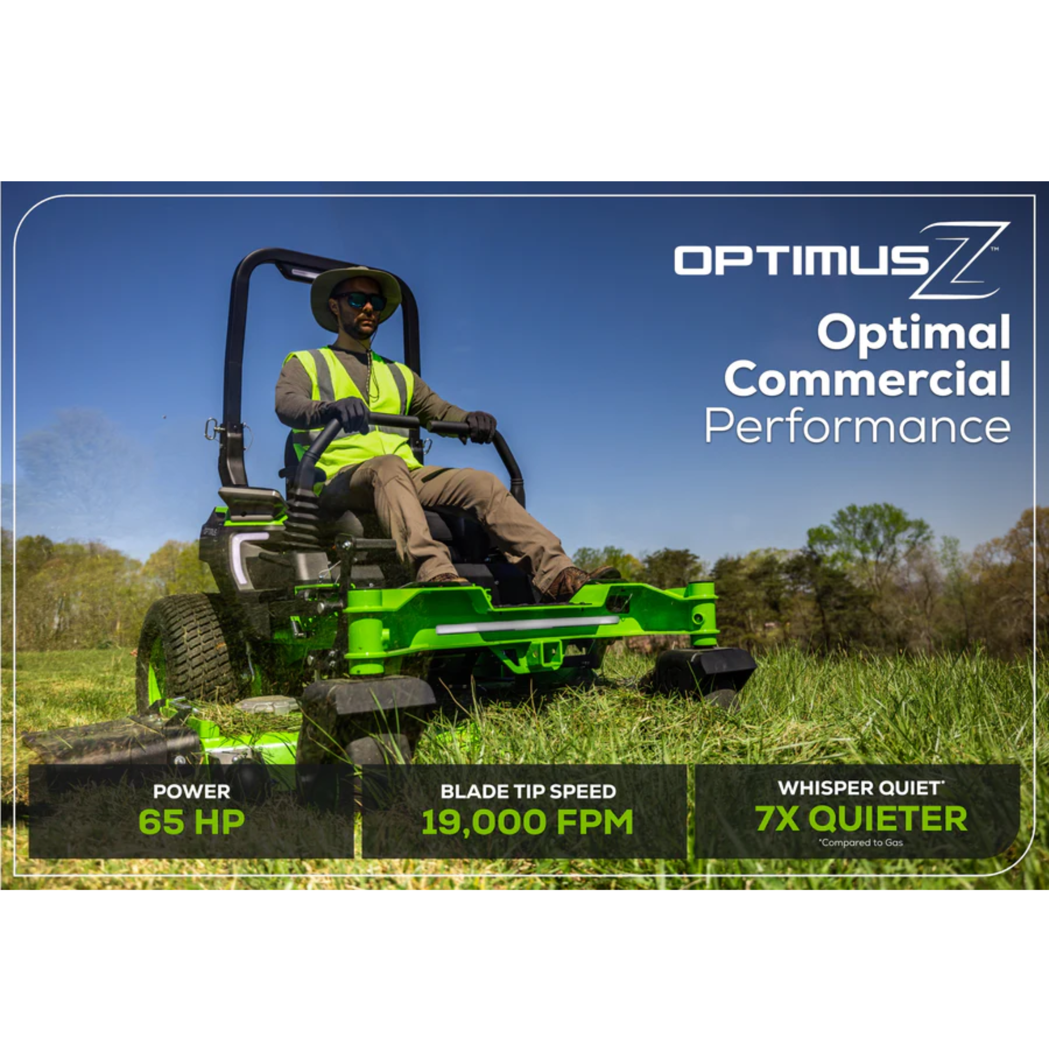 Greenworks OptimusZ 52” 24kWh Ride-On Zero-Turn Mower | CZ52R24X